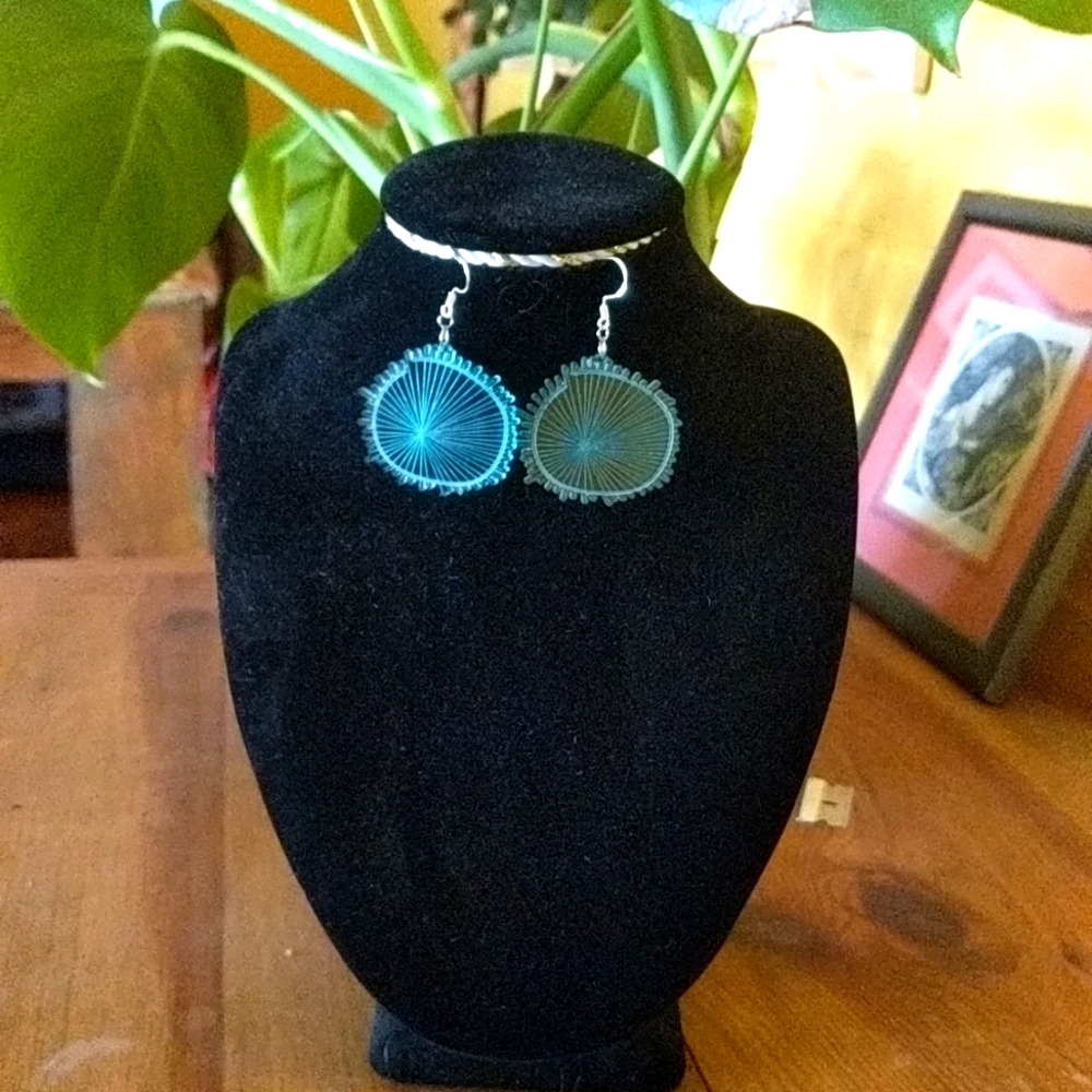 Gorgeous acrylic nature inspired earrings